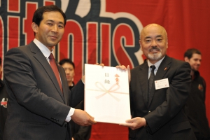 バンビシャス奈良より2014－2015シーズン勝利募金をいただきました。
